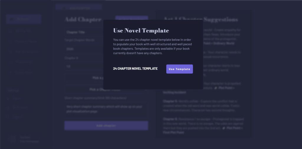 24 chapter book template