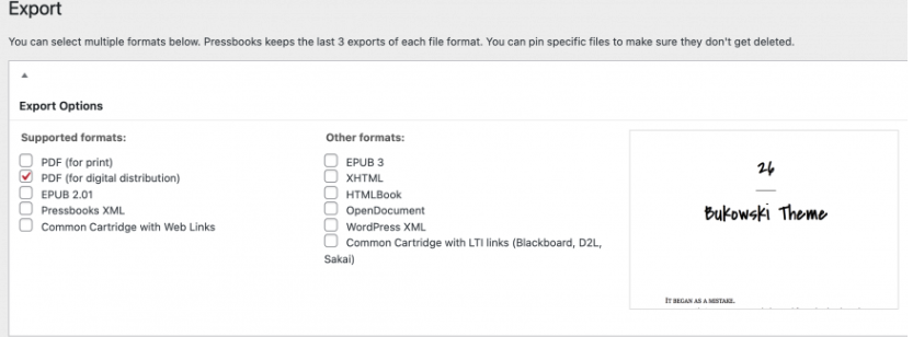 Export Options Scribble